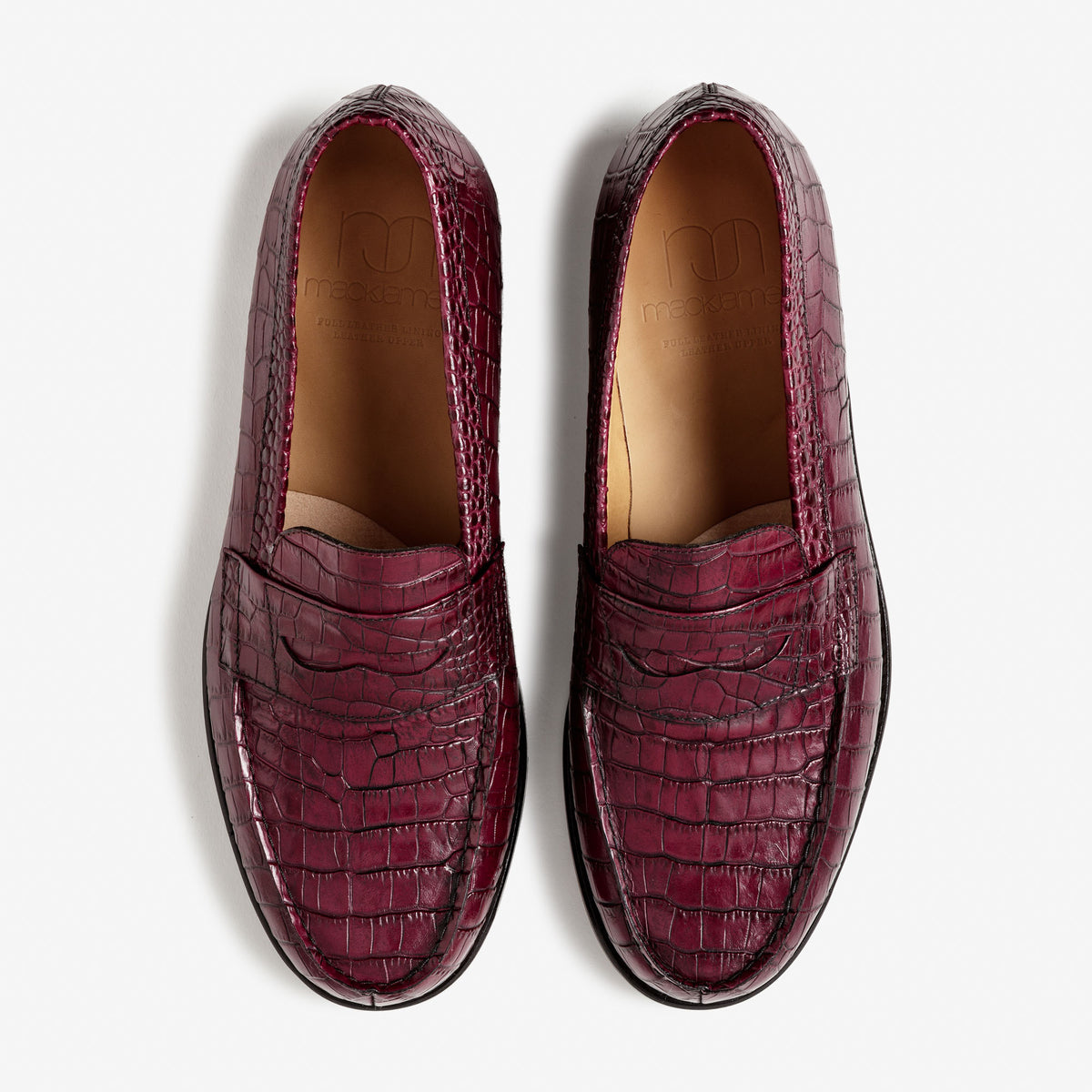 Mack James - Modèle 4217 - Croco Bordeaux