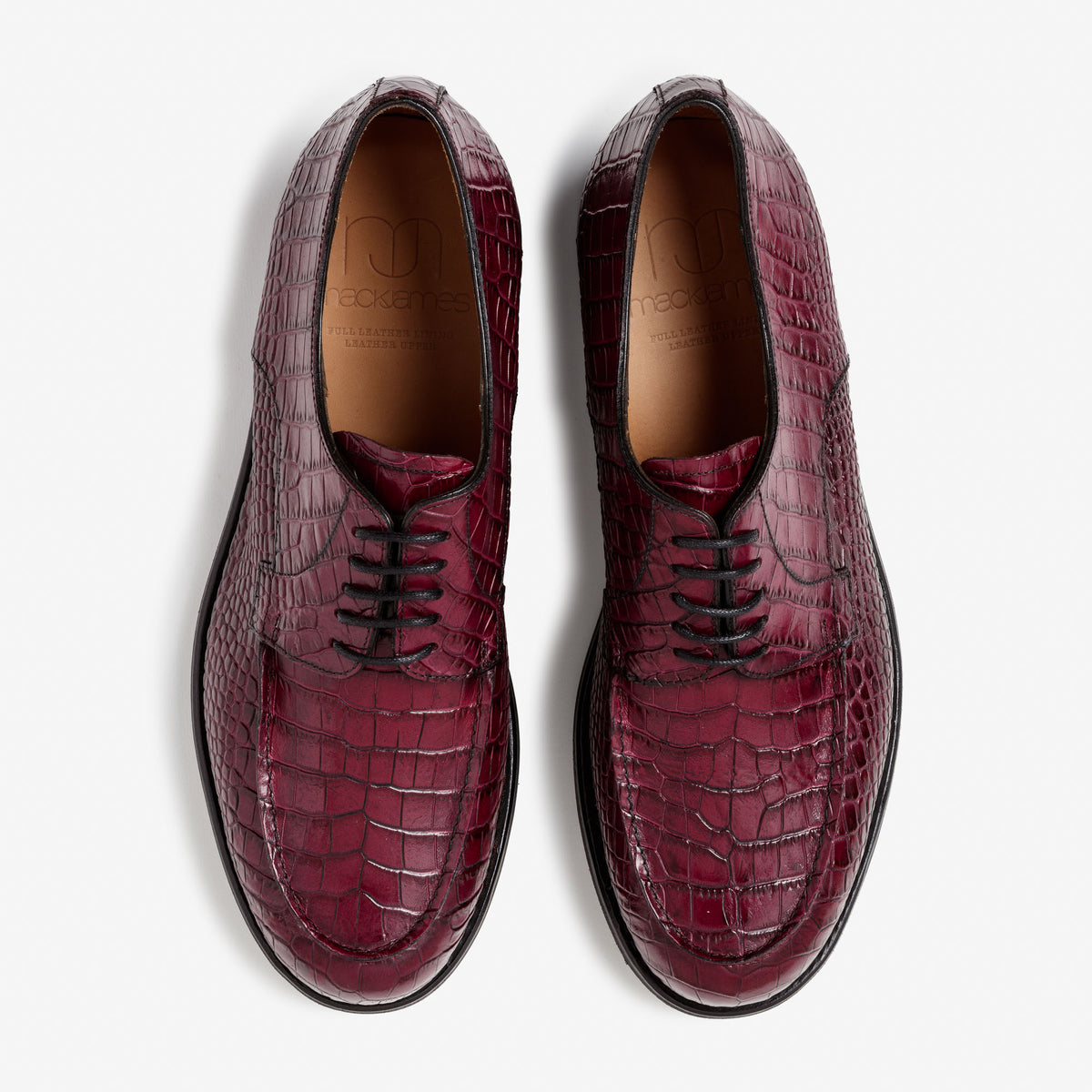 Mack James - Modèle 9675 - Croco Bordeaux